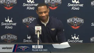 Willie Green on Win vs. New York | Pelicans-Knicks Postgame