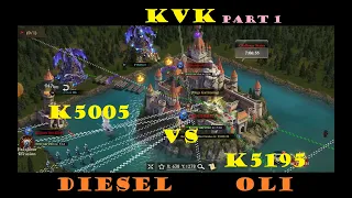 KvK - Part 1/3 K5005 Legend Fighters Diesel Oli vs K5195 | King of Avalon