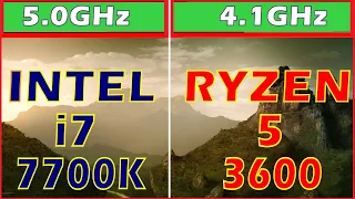 INTEL i7 7700K vs RYZEN5 3600 | Gaming Benchmark | 1080P  | 1440P |