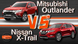 Mitsubishi Outlander vs Nissan X-Trail. 1/8 финала чемпионата за звание лучшего кроссовера в С-class