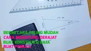 cara ngitung derajat # konstruksi baja pemula