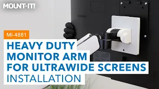 Heavy Duty Monitor Arm for Ultrawide Screens | MI-4881 (Installation)