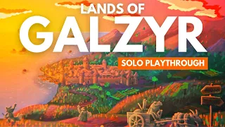 Lands of Galzyr Board Game | Solo Playthrough