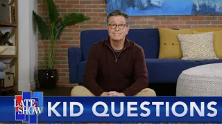 "Why Dog Poop Sidewalk?" - Stephen Colbert Answers Real Questions From Real Kids