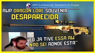 Fallen reagindo a AWP DRAGON LORE SOUVENIR dele