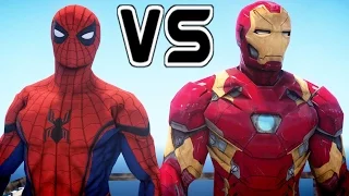 Spider-Man vs Iron Man - Superheroes Battle