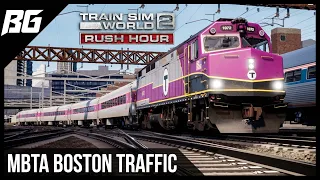 MBTA Boston Traffic F40PH-3C | Train Sim World 2 Rush Hour | FIRST LOOK!