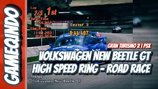 Gran Turismo 2 | Volkswagen New Beetle GT | High Speed Ring - Road Race | PSX