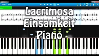Lacrimosa - Einsamkeit Piano Cover