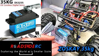 ZOSKAY 35kg 270 degree servo - review, install, test