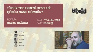 Webinar “Türkiye'de Ermeni Meselesi: Çözüm Nasıl Mümkün?” | Konuk: Hayko Bağdat
