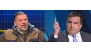 Саакашвили VS Бригинец: Мне вас жалко, ваш хозяин держит вас на цепи в собачьей будке