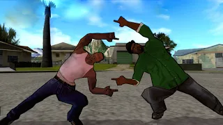 Carl Johnson (CJ) and Big Smoke FUSION | Big Carl Smoke Johnson vs Big Smoke | DBZ Tenkaichi 3 (MOD)