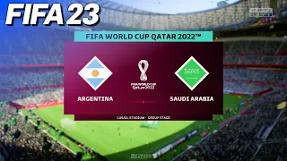 FIFA 23 - Argentina vs. Saudi Arabia | 2022 FIFA World Cup