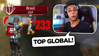 FREITAS CAIU COM O TOP GLOBAL DE USP E SE IMPRESSIONOU! - free fire