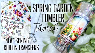 SPRING GARDEN TUMBLER TUTORIAL | CREATIVE FABRICA