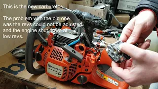 Husqvarna 440 chainsaw - carburetor replacement