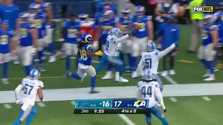 Lions convert 2nd 4th Down Fake Punt vs Rams