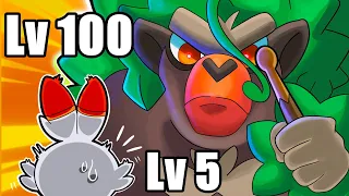 Pokemon Sword, but all the trainers are LVL 100!