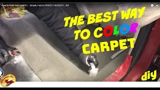 How to Paint Any CARPET... Simple, Fast & PERFECT RESULTS....DIY