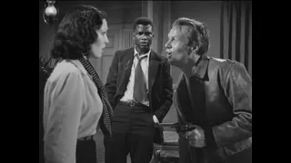 Richard Widmark's racially charged scene w/ Sidney Poitier & Linda Darnell in 'No Way Out' from 1950