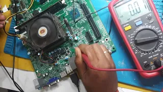 Student Repair | Dell CPU fan spins for a second then turn off immediately. Power on but no display