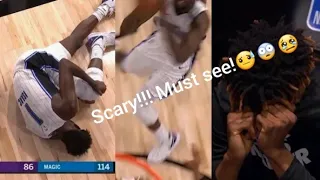 Jonathan Isaac Broke his leg | Scary😔😓| NBA Restart | Kings vs Magic|