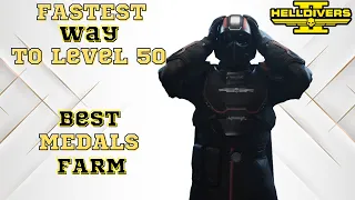 Helldivers 2: Fastest Levelling Guide To 50 & Best Medals Farm