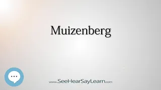 Muizenberg (How to Pronounce Cities of the World)💬⭐🌍✅