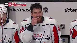 Tom Wilson Congratulates Josh Anderson After He Draws Penalty Against Him