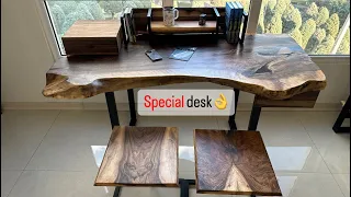 The desk that was made differently #carpenter #woodworking