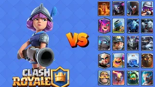 MUSKETEER vs ALL CARDS | Clash Royale - Royal OVS