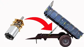 How to make Hydraulic Jack for Truck | Electric Hydrolic Jack | Tractor Trolley