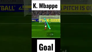 k.mbappe penalty kick goal part 2 #goal  #football #pes #fifa23 #mbappe #part #efootball #