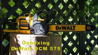 Unboxing DeWalt DCM575N Brushless 54V Chainsaw