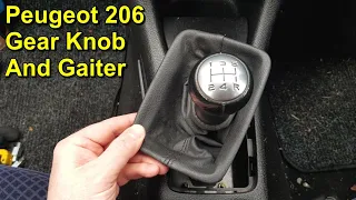 Peugeot 206 Gear Knob and Gaiter Removal and Refitting