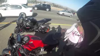 Triumph Crash Close Call