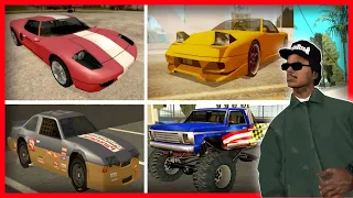 Ubicación de 20 Vehículos OCULTOS en GTA San Andreas - Donde encontrar TODOS los Coches/Autos/Carros