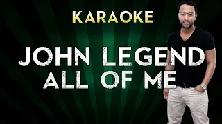 John Legend - All of Me | Lower Key Karaoke Instrumental Lyrics Cover Sing Along