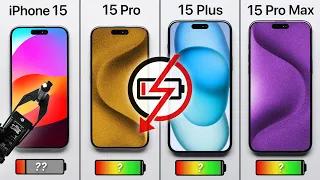 Prueba de batería del iPhone 15 vs. 15 Plus vs. 15 Pro vs. 15 Pro Max