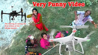 Drone Prank in village people | Very Funny Video | update prank video