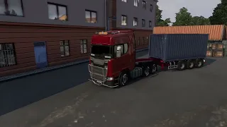 Euro Truck Simulator 2 Scania S650 Везем контейнер