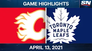 NHL Game Highlights | Flames vs. Maple Leafs - Apr. 13, 2021