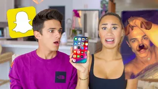 MY CRUSH GOES THROUGH MY PHONE! (bad idea) | MyLifeAsEva & Brent Rivera