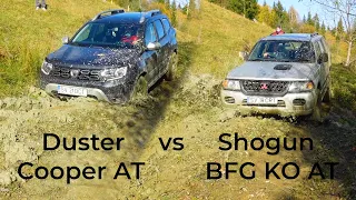 Dacia Duster 4x4 vs Mitsubishi Shogun Mud Offroad