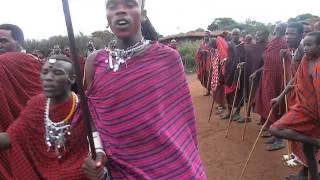 Young Masai at male circumcision ceremony