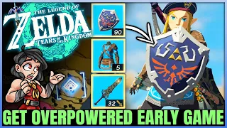 How to Get OP Hylian Shield, Best Armor Set & Best Weapon Early & Fast - Tears of the Kingdom!