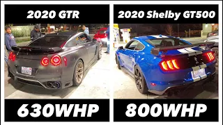 SHELBY GT500 VS GTR