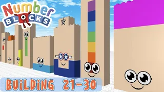 Numberblocks Building 21-30｜Draw Bricks