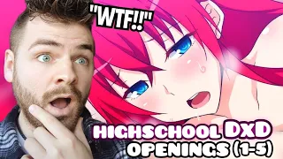 Reacting to "HIGHSCHOOL DxD Openings & Endings (1-5)" | New Anime Fan!